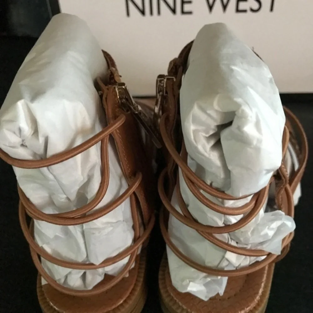 NWB Nine West Leather Sandals 6.5